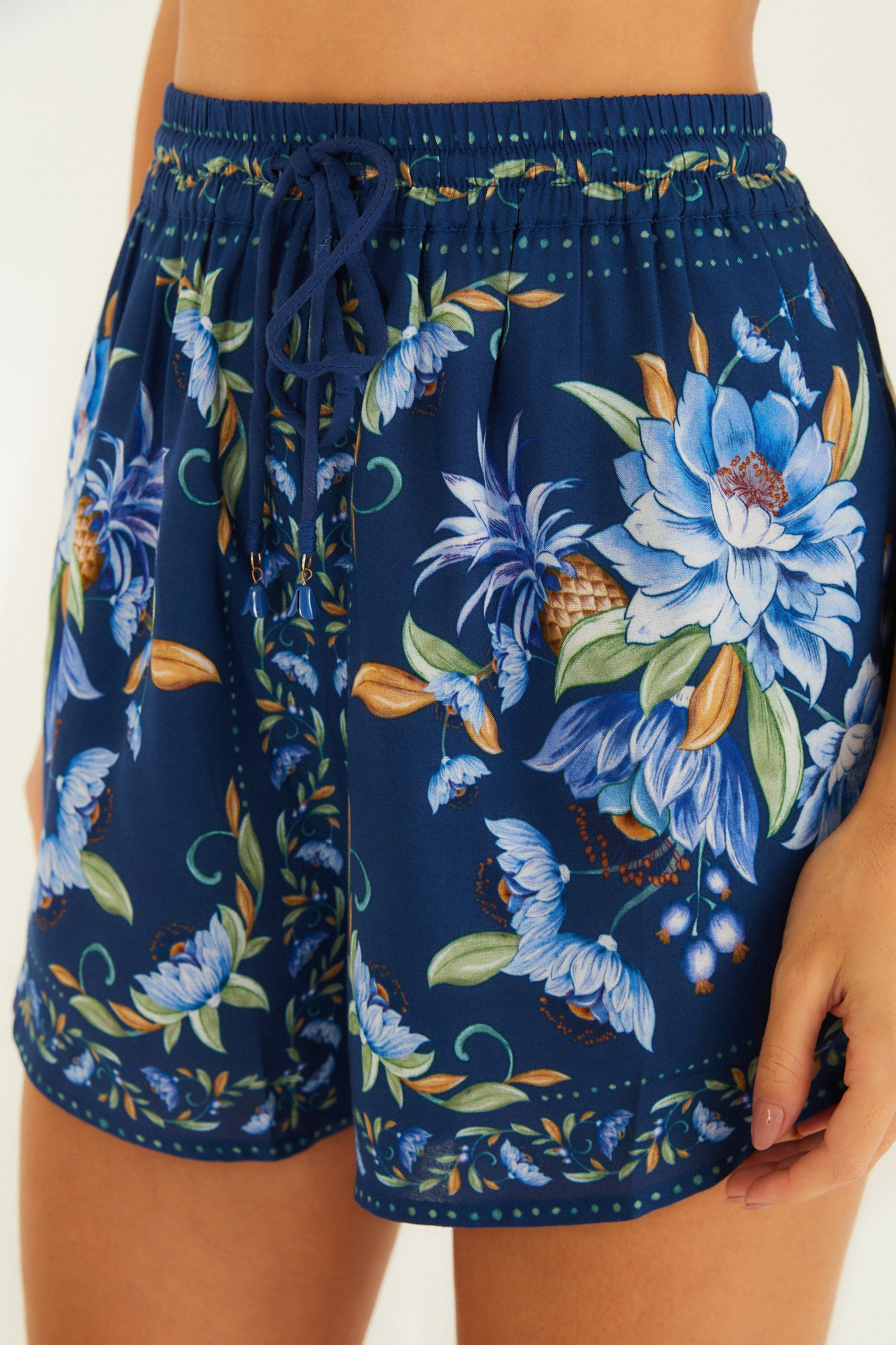 Conjunto Floral Azul